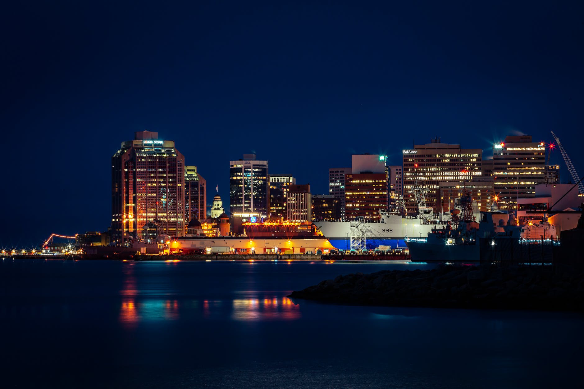 halifax skyline at night